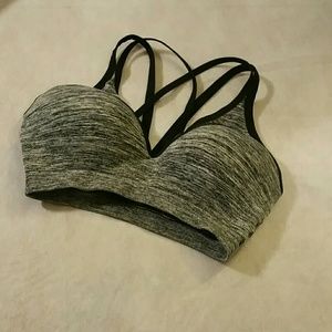 Criss-cross top sports bra